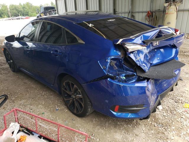 2HGFC2F83MH534221 - 2021 HONDA CIVIC SPORT 蓝色 照片 2