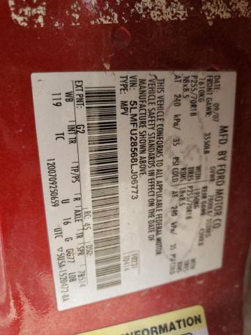 5LMFU28568LJ06773 - 2008 LINCOLN NAVIGATOR 红色 照片 13