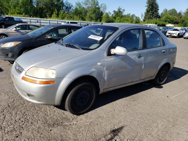 KL1TD52675B444365 - 2005 CHEVROLET AVEO BASE SILVER photo 1