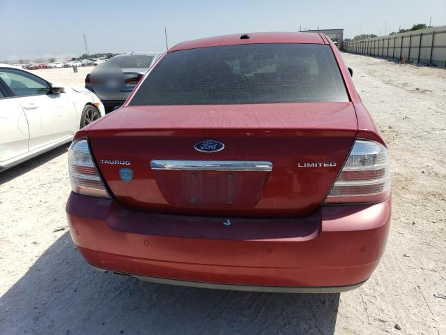 1FAHP25W79G109654 - 2009 FORD TAURUS LIMITED RED photo 6