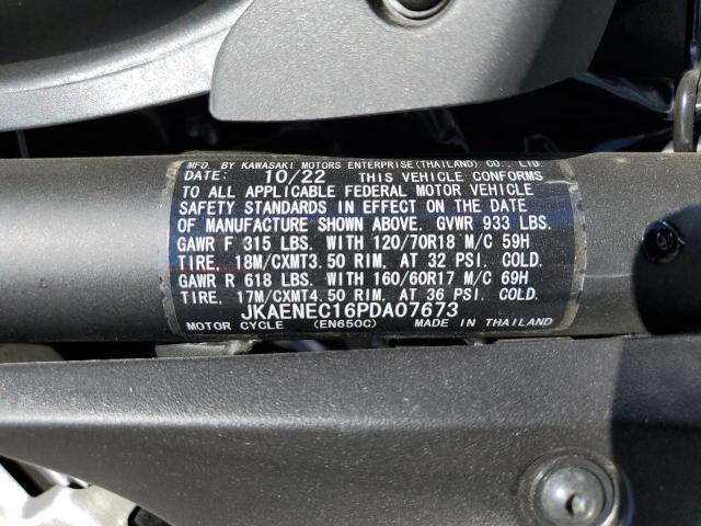 JKAENEC16PDA07673 - 2023 KAWASAKI EN650 C შავი ფოტო 10