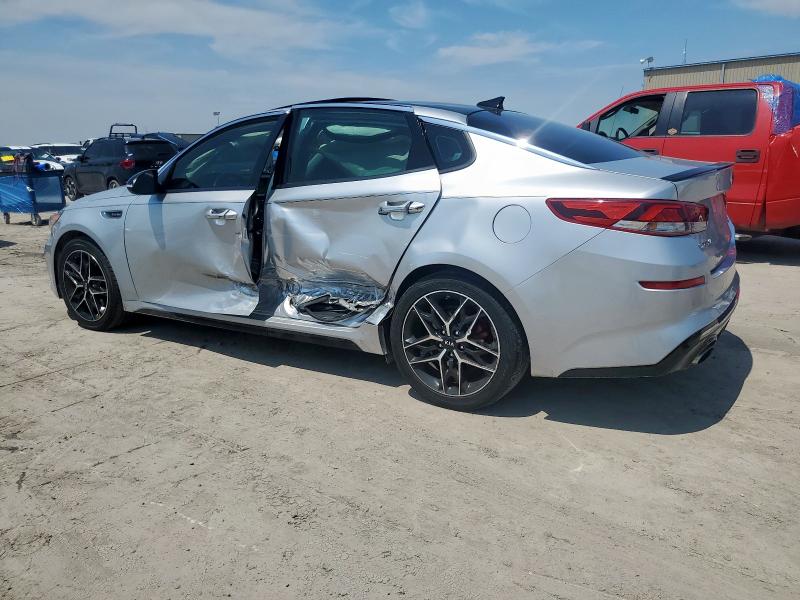 5XXGW4L21KG374264 - 2019 KIA OPTIMA SX SILVER photo 2
