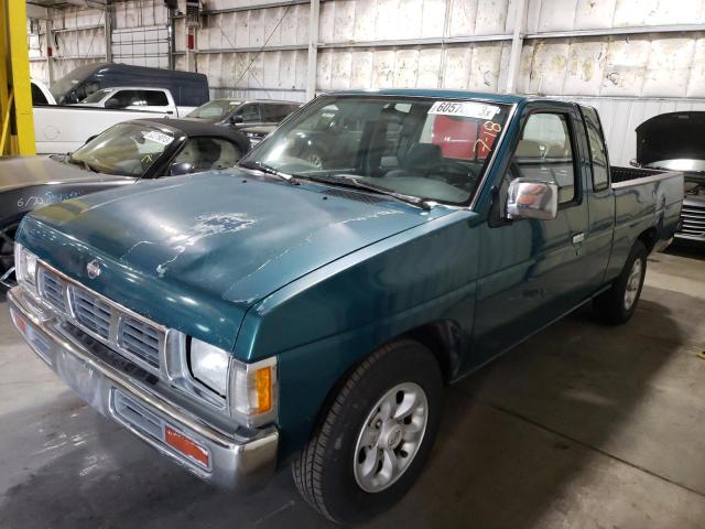 1N6SD16S0VC375031 - 1997 NISSAN TRUCK KING CAB SE BLUE photo 1