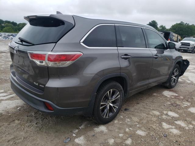 5TDJKRFH6GS505712 - 2016 TOYOTA HIGHLANDER XLE Մոխրագույն լուսանկար 3