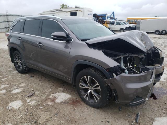 5TDJKRFH6GS505712 - 2016 TOYOTA HIGHLANDER XLE Մոխրագույն լուսանկար 4