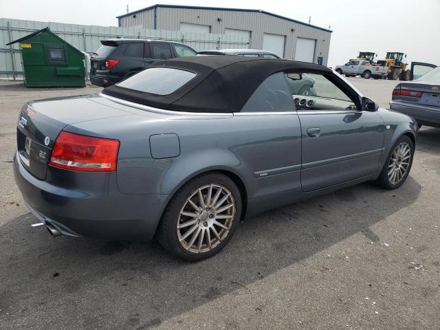 WAUDH48H99K010228 - 2009 AUDI A4 3.2 CABRIOLET QUATTRO GRAY photo 3