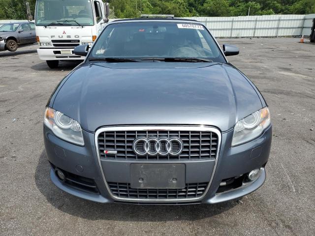 WAUDH48H99K010228 - 2009 AUDI A4 3.2 CABRIOLET QUATTRO GRAY photo 5