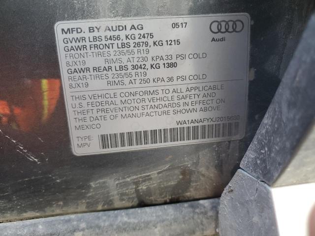 WA1ANAFYXJ2015680 - 2018 AUDI Q5 PREMIUM GRAY photo 14