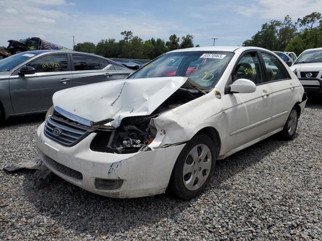 KNAFE121685552461 - 2008 KIA SPECTRA EX WHITE photo 1