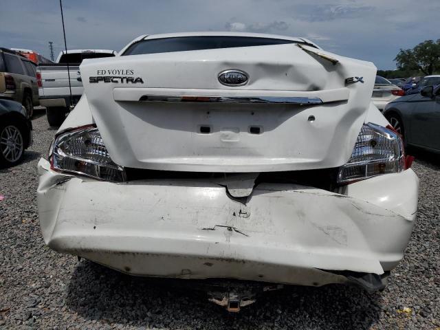 KNAFE121685552461 - 2008 KIA SPECTRA EX WHITE photo 6