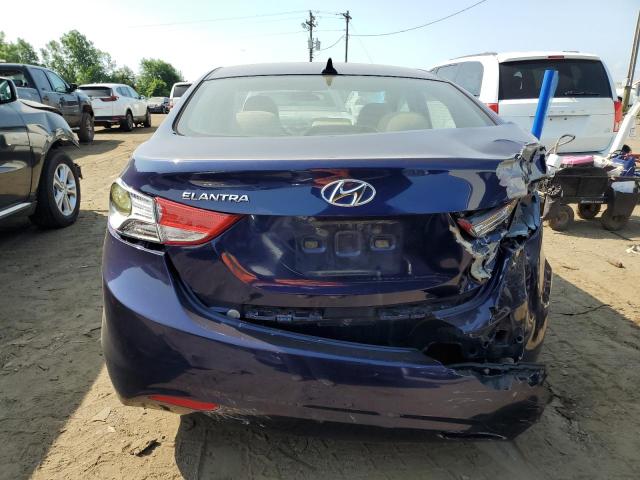 5NPDH4AE2DH327410 - 2013 HYUNDAI ELANTRA GLS BLUE photo 6