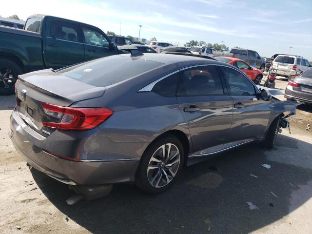 1HGCV3F56MA014358 - 2021 HONDA ACCORD HYBRID EXL GRAY photo 3