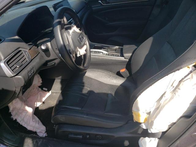 1HGCV3F56MA014358 - 2021 HONDA ACCORD HYBRID EXL GRAY photo 7