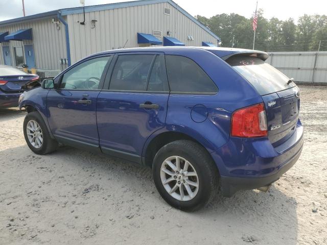 2FMDK3GC7DBE16298 - 2013 FORD EDGE SE BLUE photo 2