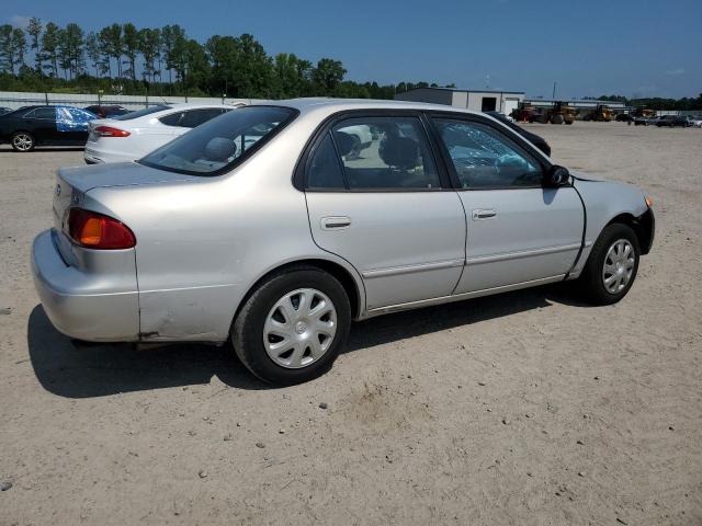 1NXBR12E61Z448858 - 2001 TOYOTA COROLLA CE SILVER photo 3