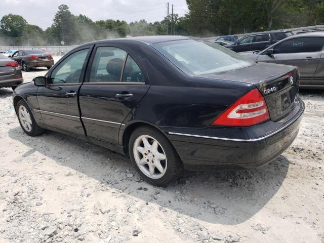 WDBRF61J44E018797 - 2004 MERCEDES-BENZ C 240 BLACK photo 2