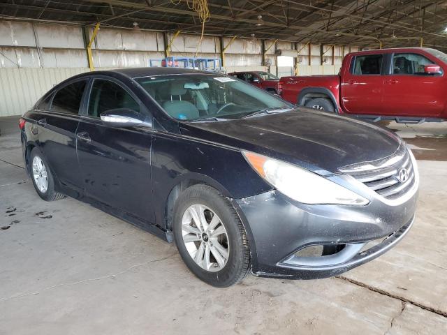 5NPEB4AC2EH866664 - 2014 HYUNDAI SONATA GLS BLUE photo 4