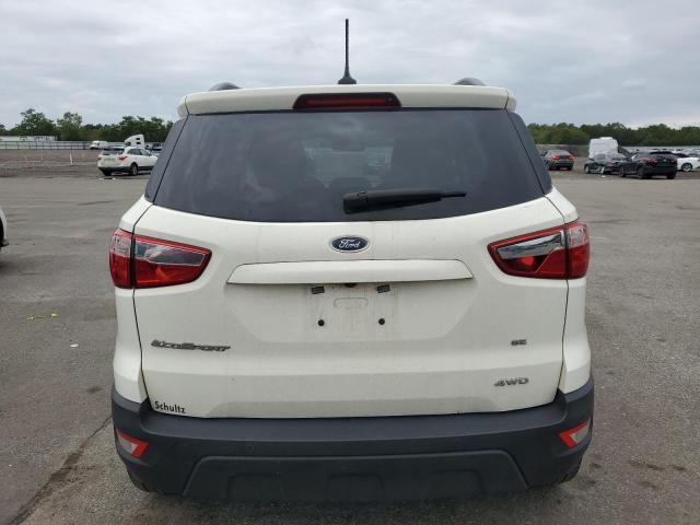 MAJ6S3GL4KC296301 - 2019 FORD ECOSPORT SE Білий фото 6