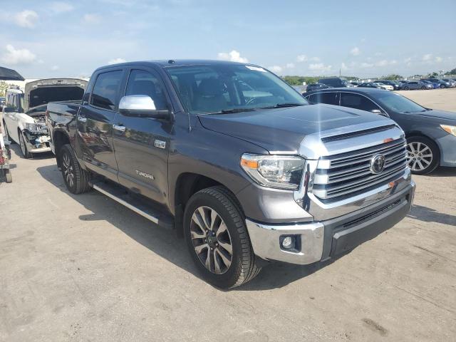 5TFFY5F1XKX251375 - 2019 TOYOTA TUNDRA CREWMAX LIMITED GRAY photo 4