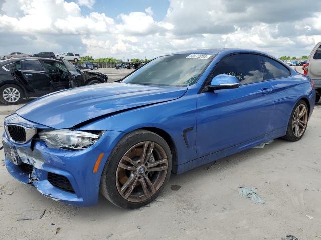 WBA3R1C59EK190910 - 2014 BMW 435 I BLUE photo 1