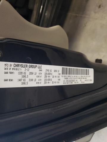 2C4RC1BG9CR286973 - 2012 CHRYSLER TOWN & COU TOURING CHARCOAL photo 13