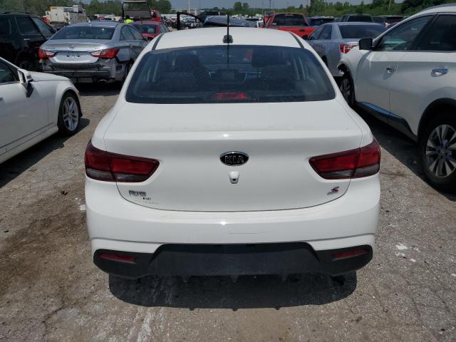 3KPA24AD4LE333353 - 2020 KIA RIO LX WHITE photo 6