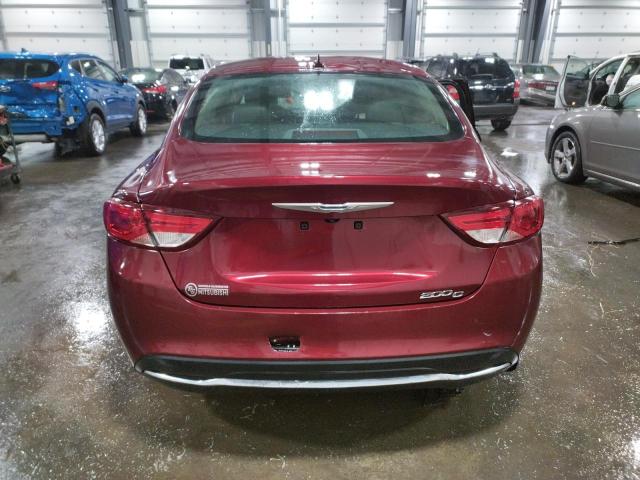 1C3CCCCB6FN528340 - 2015 CHRYSLER 200 C RED photo 6