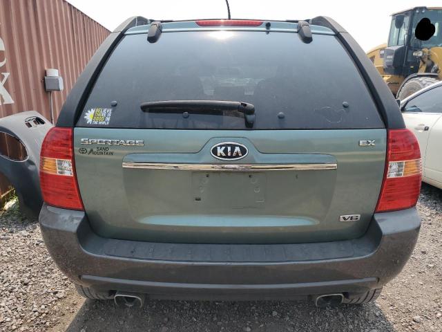 KNDJF723487514617 - 2008 KIA SPORTAGE EX GREEN photo 6