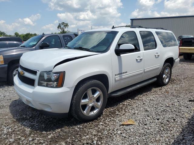 1GNSCJE01ER236164 - 2014 CHEVROLET SUBURBAN C1500 LT WHITE photo 1