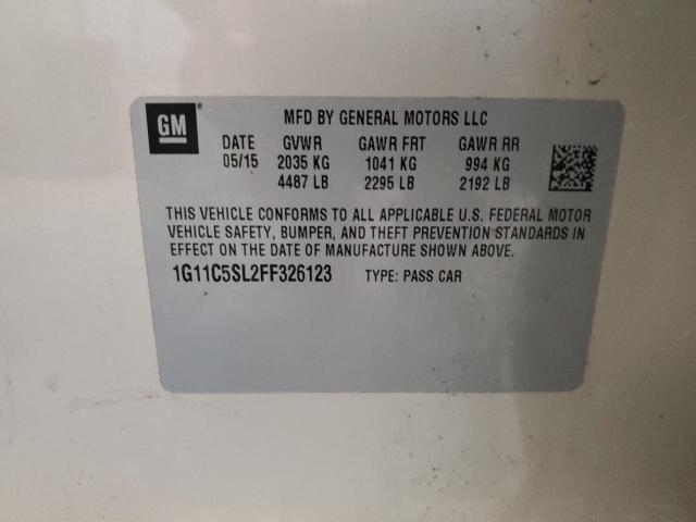 1G11C5SL2FF326123 - 2015 CHEVROLET MALIBU 1LT 金色 照片 13