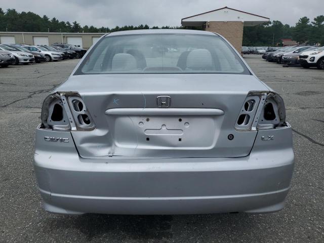 2HGES165X5H622277 - 2005 HONDA CIVIC LX SILVER photo 6