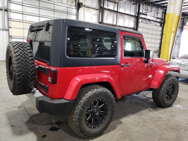 1C4AJWBG2FL619091 - 2015 JEEP WRANGLER SAHARA RED photo 3