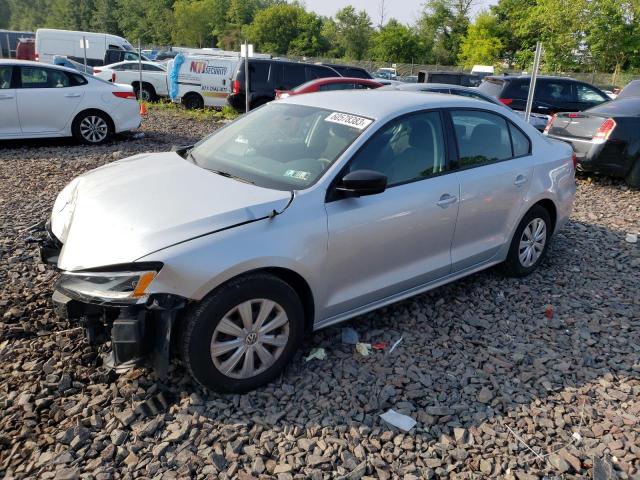 3VW2K7AJ5EM331967 - 2014 VOLKSWAGEN JETTA BASE Արծաթագույն լուսանկար 1