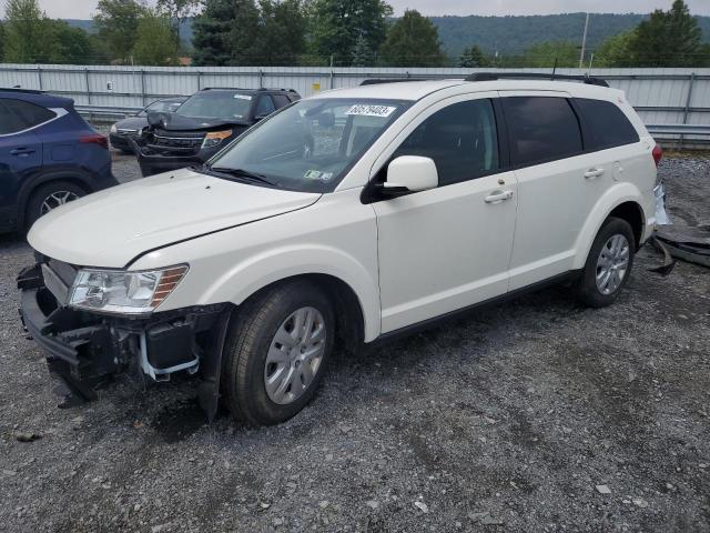 3C4PDCBBXKT865390 - 2019 DODGE JOURNEY SE WHITE photo 1