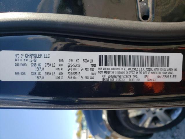 3D4GH67V89T573579 - 2009 DODGE JOURNEY R/T BLACK photo 10