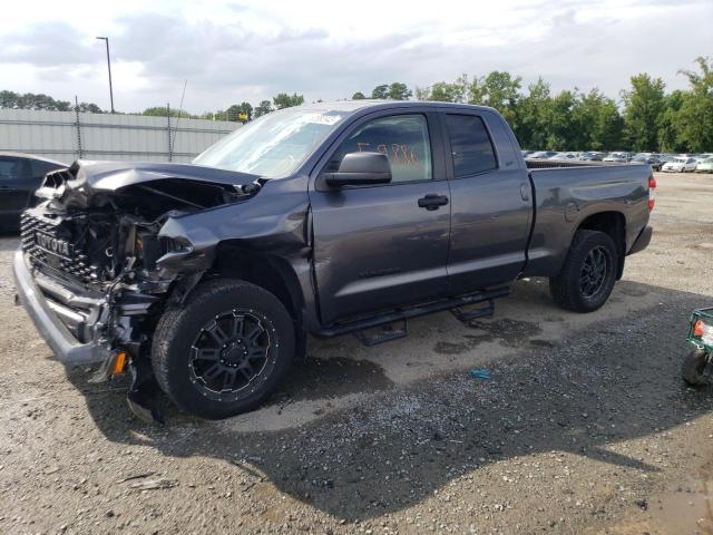 5TFRM5F12JX123087 - 2018 TOYOTA TUNDRA DOUBLE CAB SR/SR5 GRAY photo 1