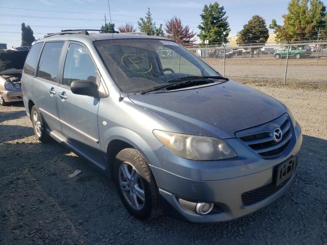 JM3LW28A650546286 - 2005 MAZDA MPV WAGON BLUE photo 1