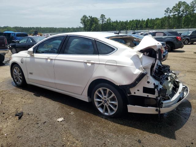 3FA6P0SU8HR161235 - 2017 FORD FUSION TITANIUM PHEV WHITE photo 2