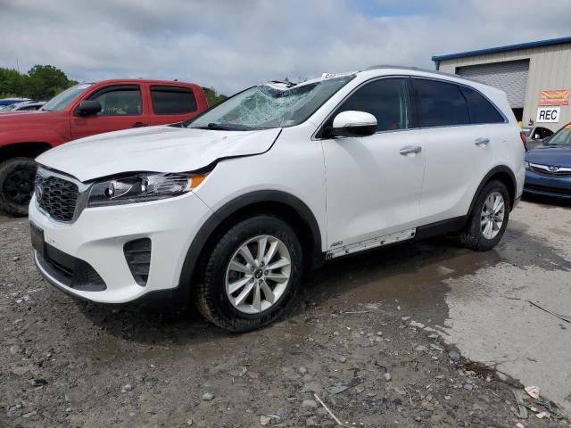 5XYPGDA31KG435486 - 2019 KIA SORENTO L WHITE photo 1