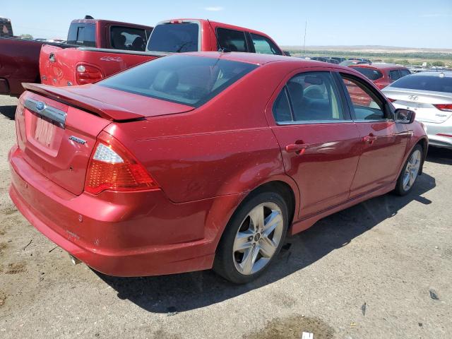 3FAHP0KC3CR191719 - 2012 FORD FUSION SPORT RED photo 3