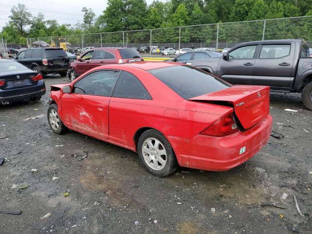 1HGEM22943L053967 - 2003 HONDA CIVIC EX RED photo 2