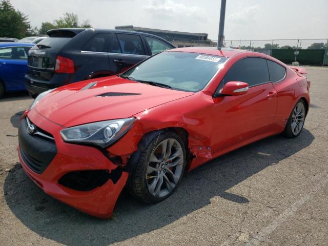 KMHHU6KJ3DU106453 - 2013 HYUNDAI GENESIS CO 3.8L RED photo 1