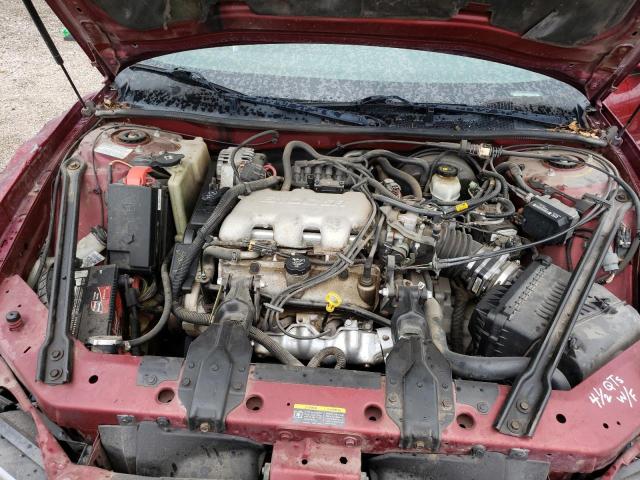 1G2WK52J12F213485 - 2002 PONTIAC GRAND PRIX SE RED photo 11