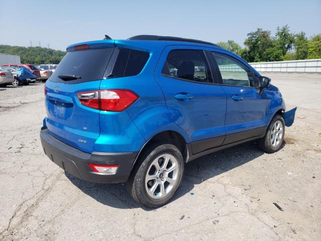 MAJ6S3GL9KC300990 - 2019 FORD ECOSPORT SE BLUE photo 3
