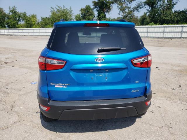 MAJ6S3GL9KC300990 - 2019 FORD ECOSPORT SE BLUE photo 6