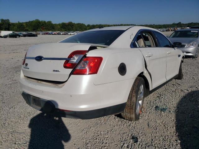 1FAHP2EWXAG145374 - 2010 FORD TAURUS SEL WHITE photo 4