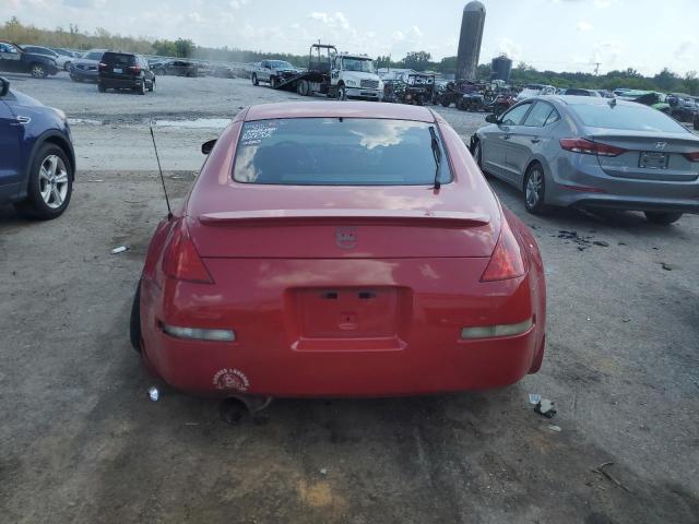 JN1AZ34D24T153026 - 2004 NISSAN 350Z COUPE RED photo 6