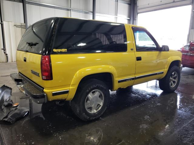 1GNEK18K7NJ343554 - 1992 CHEVROLET BLAZER K1500 YELLOW photo 3