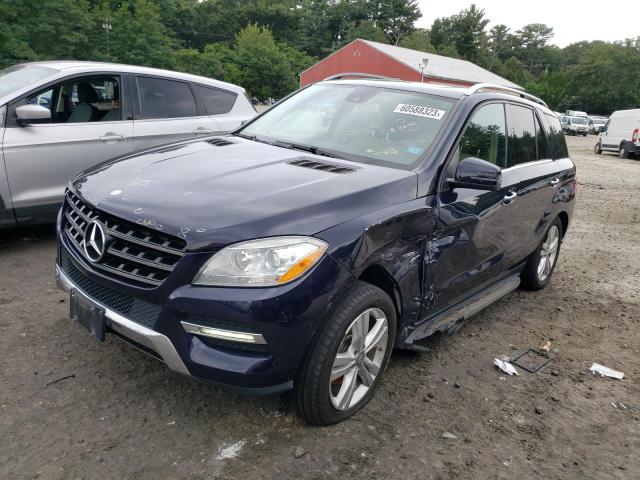 4JGDA5HB1CA071543 - 2012 MERCEDES-BENZ ML 350 4MATIC BLUE photo 1