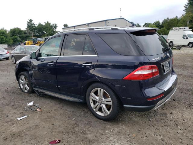 4JGDA5HB1CA071543 - 2012 MERCEDES-BENZ ML 350 4MATIC BLUE photo 2